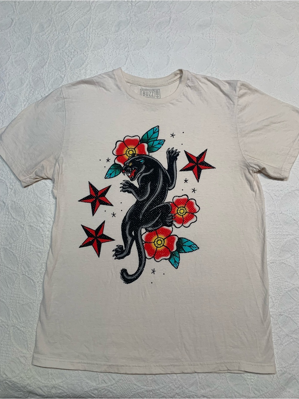 Vintage American traditional Floral graphic T-shirt